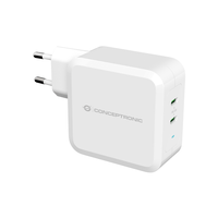 Miniatura 1 de CARGADOR DE PARED QUICK CHARGE   PD  2 PUESTOS USB-C CONCEPTRONIC ALTHEA 100W