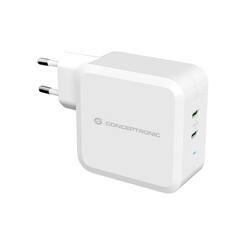 CARGADOR DE PARED QUICK CHARGE   PD  2 PUESTOS USB-C CONCEPTRONIC ALTHEA 100W