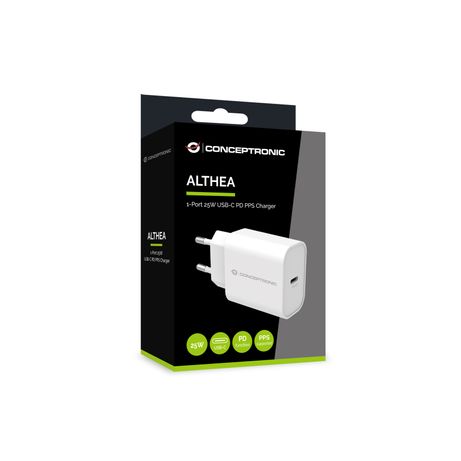 CARGADOR DE PARED QUICK CHARGE PD 1PUERTO USB-C CONCEPTRONIC ALTHEA 25W - Imagen 4 de 5 CARGADOR DE PARED QUICK CHARGE PD 1PUERTO USB-C CONCEPTRONIC ALTHEA 25W - Imagen 4 de 5