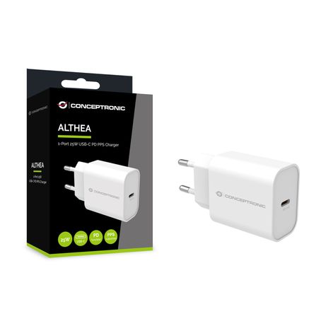 CARGADOR DE PARED QUICK CHARGE PD 1PUERTO USB-C CONCEPTRONIC ALTHEA 25W - Imagen 5 de 5 CARGADOR DE PARED QUICK CHARGE PD 1PUERTO USB-C CONCEPTRONIC ALTHEA 25W - Imagen 5 de 5