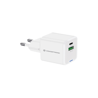 Miniatura 1 de CARGADOR DE PARED CONCEPTRONIC USB-C x1 USB-Ax1 QUICKCHARGE 3.0 GaN PPS 20W COLOR BLANCO