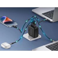 Miniatura 5 de CARGADOR DE PARED CONCEPTRONIC USB-C x3 USB-Ax1 QUICKCHARGE 3.0 GaN PPS 100W INCLUYE CABLE NEGRO