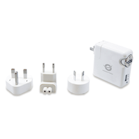 Miniatura 1 de KIT CONCEPTRONIC CARGADOR DE VIAJE UNIVERSAL INCLUYE CARGADOR USB A COCHE Y PARED USB 5V 2A