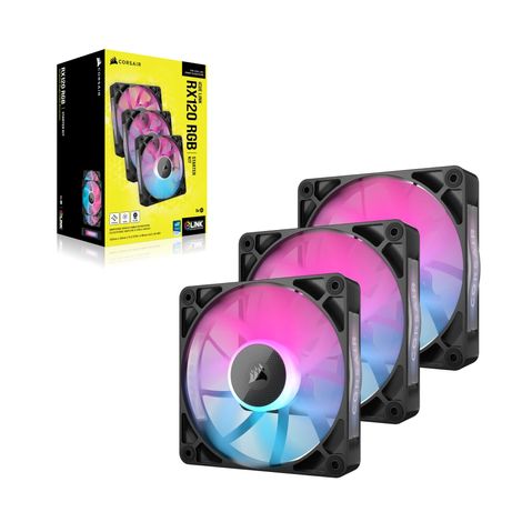 VENTILADOR CAJA CORSAIR RX RGB SERIES iCUE LINK RX120 RGB TRIPLE PACK CO-9051018-WW - Imagen 3 de 4 VENTILADOR CAJA CORSAIR RX RGB SERIES iCUE LINK RX120 RGB TRIPLE PACK CO-9051018-WW - Imagen 3 de 4