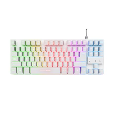 TECLADO TRUST GAMING GXT833W THADO METALICO COMPACTO BLANCO ILUMINACION LED MULTIMEDIA USB 24739* - Imagen 3 de 10 TECLADO TRUST GAMING GXT833W THADO METALICO COMPACTO BLANCO ILUMINACION LED MULTIMEDIA USB 24739* - Imagen 3 de 10
