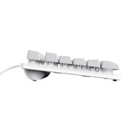 Miniatura 4 de TECLADO TRUST GAMING GXT833W THADO METALICO COMPACTO BLANCO ILUMINACION LED MULTIMEDIA USB 24739*
