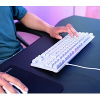Miniatura 7 de TECLADO TRUST GAMING GXT833W THADO METALICO COMPACTO BLANCO ILUMINACION LED MULTIMEDIA USB 24739*