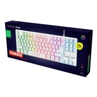 Miniatura 9 de TECLADO TRUST GAMING GXT833W THADO METALICO COMPACTO BLANCO ILUMINACION LED MULTIMEDIA USB 24739*