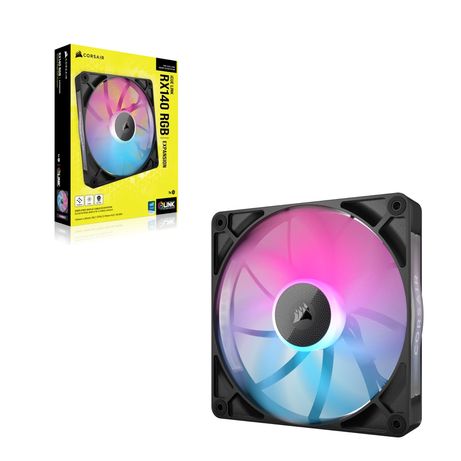 VENTILADOR CAJA CORSAIR RX RGB SERIES iCUE LINK RX140 RGB SINGLE PACK CO-9051019-WW - Imagen 3 de 4 VENTILADOR CAJA CORSAIR RX RGB SERIES iCUE LINK RX140 RGB SINGLE PACK CO-9051019-WW - Imagen 3 de 4