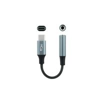 Miniatura 3 de Nanocable Adaptador Audio USB-C/M a Jack/H, Gris