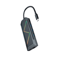 Miniatura 1 de Nanocable - HUB USB-C 3xUSB-A+USB-C CARGA+HDMI+RJ45+TF+SD
