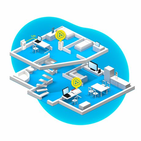 AVM FRITZ!Powerline 1260E WLAN Set International, Pareja de adaptadores PLC hasta 1200 Mbps, Base Wi-Fi AC+N - Imagen 5 de 6 AVM FRITZ!Powerline 1260E WLAN Set International, Pareja de adaptadores PLC hasta 1200 Mbps, Base Wi-Fi AC+N - Imagen 5 de 6