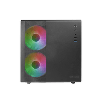 Miniatura 1 de CAJA MICROATX CUBE GAMING MARS GAMING MC400 BLACK FRONTAL MESH DISE??O CUBE 3xVENTILADORES 120mm R