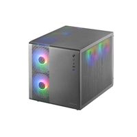 Miniatura 3 de CAJA MICROATX CUBE GAMING MARS GAMING MC400 BLACK FRONTAL MESH DISE??O CUBE 3xVENTILADORES 120mm R