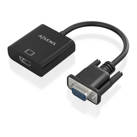 Miniatura 1 de AISENS Cable conversor SVGA Audio a HDMI  SVGA M Jack 3 5 H USB MicroB H HDMI A H  Negro  20cm