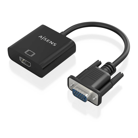 AISENS Cable conversor SVGA Audio a HDMI SVGA M Jack 3 5 H USB MicroB H HDMI A H Negro 20cm - Imagen 1 de 7 AISENS Cable conversor SVGA Audio a HDMI SVGA M Jack 3 5 H USB MicroB H HDMI A H Negro 20cm - Imagen 1 de 7