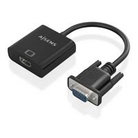 Miniatura 2 de AISENS Cable conversor SVGA Audio a HDMI  SVGA M Jack 3 5 H USB MicroB H HDMI A H  Negro  20cm