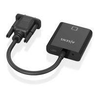Miniatura 4 de AISENS Cable conversor SVGA Audio a HDMI  SVGA M Jack 3 5 H USB MicroB H HDMI A H  Negro  20cm