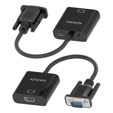 AISENS Cable conversor SVGA Audio a HDMI SVGA M Jack 3 5 H USB MicroB H HDMI A H Negro 20cm - Imagen 5 de 7 AISENS Cable conversor SVGA Audio a HDMI SVGA M Jack 3 5 H USB MicroB H HDMI A H Negro 20cm - Imagen 5 de 7