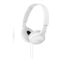 Miniatura 1 de HEADSET SONY MDR-ZX110AP DIADEMA PLEGABLE COLOR BLANCO CONECTOR JACK 3.5mm SENSIBILIDAD 98db