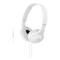 Miniatura 2 de HEADSET SONY MDR-ZX110AP DIADEMA PLEGABLE COLOR BLANCO CONECTOR JACK 3.5mm SENSIBILIDAD 98db
