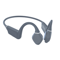 Miniatura 1 de LEOTEC EARPHONES CONDUCCION OSEA KURI GRIS- BATERIA 180MAH-IPX5-LLAMADAS