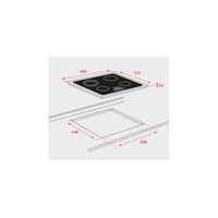 Miniatura 3 de VITROCERAMICA INDEPENDIENTE TEKA TB 6315 3 ZONAS COCCION ANCHO 60 CM