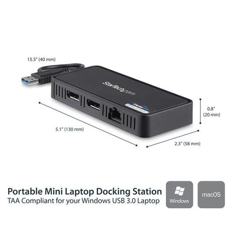 DOCKING STATION USB 3.0 PARA DOS MONITORES DISPLAYPORT G BE - Imagen 3 de 7 DOCKING STATION USB 3.0 PARA DOS MONITORES DISPLAYPORT G BE - Imagen 3 de 7