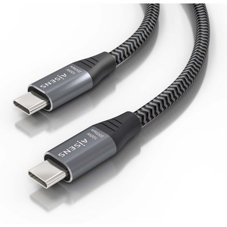 AISENS Cable USB 3 2 Gen2x2 Aluminio 20Gbps 8K 30Hz 5A 100W E Mark Tipo USB C M USB C M Gris 3 0m - Imagen 4 de 6 AISENS Cable USB 3 2 Gen2x2 Aluminio 20Gbps 8K 30Hz 5A 100W E Mark Tipo USB C M USB C M Gris 3 0m - Imagen 4 de 6