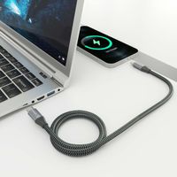 Miniatura 5 de AISENS Cable USB 3 2 Gen2x2 Aluminio 20Gbps 8K 30Hz 5A 100W E Mark  Tipo USB C M USB C M  Gris  3 0m