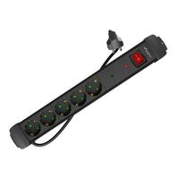 Miniatura 2 de REGLETA LANBERG SP1 5 TOMAS SCHUKO PROTECCION HASTA 2500W NEGRA 3M