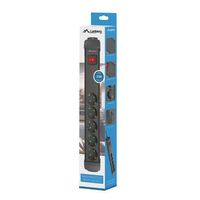 Miniatura 8 de REGLETA LANBERG SP1 5 TOMAS SCHUKO PROTECCION HASTA 2500W NEGRA 3M