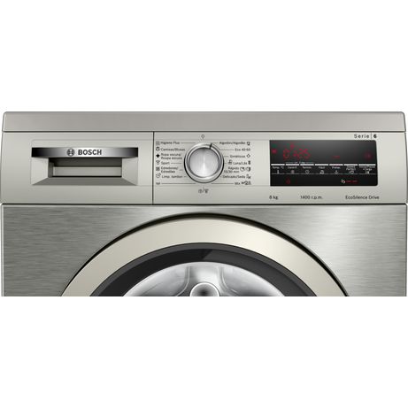 LAVADORA CARGA FRONTAL BOSCH WUU28T8XES 8 KG 1400 RPM A INOX - Imagen 4 de 10 LAVADORA CARGA FRONTAL BOSCH WUU28T8XES 8 KG 1400 RPM A INOX - Imagen 4 de 10