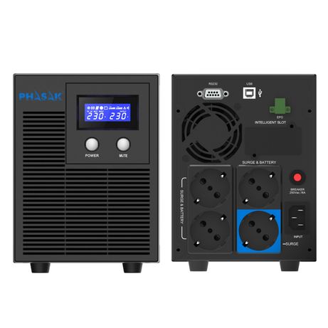 SAI 2160 VA PHASAK PROTEKT TORRE 1400W DIGITAL INTERACTIVA - Imagen 3 de 7 SAI 2160 VA PHASAK PROTEKT TORRE 1400W DIGITAL INTERACTIVA - Imagen 3 de 7