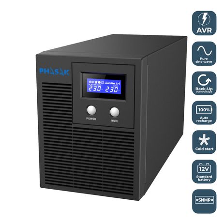 SAI 2160 VA PHASAK PROTEKT TORRE 1400W DIGITAL INTERACTIVA - Imagen 5 de 7 SAI 2160 VA PHASAK PROTEKT TORRE 1400W DIGITAL INTERACTIVA - Imagen 5 de 7