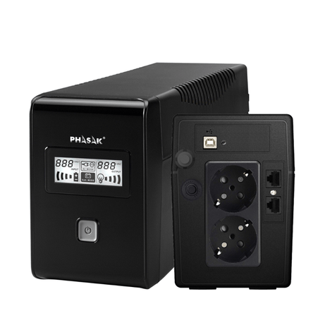 SAI 650 VA PHASAK ESENTIAL 360W DIGITAL INTERACTIVA - Imagen 1 de 9 SAI 650 VA PHASAK ESENTIAL 360W DIGITAL INTERACTIVA - Imagen 1 de 9
