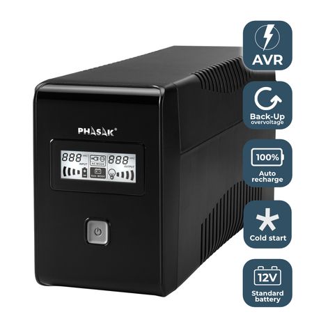 SAI 650 VA PHASAK ESENTIAL 360W DIGITAL INTERACTIVA - Imagen 5 de 9 SAI 650 VA PHASAK ESENTIAL 360W DIGITAL INTERACTIVA - Imagen 5 de 9