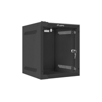 Miniatura 1 de ARMARIO LANBERG MURAL RACK 10" 6U/280X310 FLAT PACK NEGRO PUERTA CRISTAL