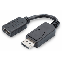 Miniatura 1 de Cable adaptador DisplayPort  DP - HDMI tipo A M/H  0 15 m  con bloqueo  compatible con DP 1.1a  CE sw