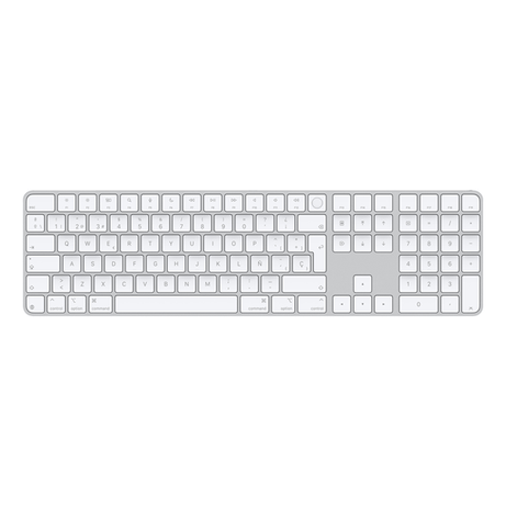 Magic Keyboard with Touch ID and Numeric Keypad for Mac models with Apple silicon - Spanish - White Keys - Imagen 1 de 2 Magic Keyboard with Touch ID and Numeric Keypad for Mac models with Apple silicon - Spanish - White Keys - Imagen 1 de 2