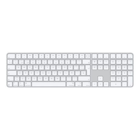 Magic Keyboard with Touch ID and Numeric Keypad for Mac models with Apple silicon - Spanish - White Keys - Imagen 2 de 2 Magic Keyboard with Touch ID and Numeric Keypad for Mac models with Apple silicon - Spanish - White Keys - Imagen 2 de 2