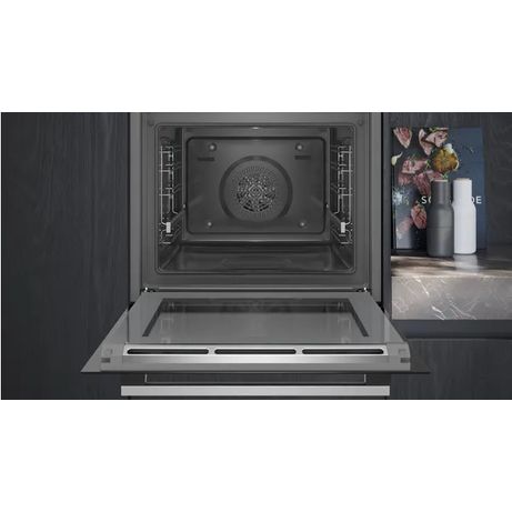HORNO SIEMENS HR574AER0 PIROLITICO MULTIFUNCION NEGRO - Imagen 5 de 6 HORNO SIEMENS HR574AER0 PIROLITICO MULTIFUNCION NEGRO - Imagen 5 de 6