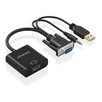 Miniatura 3 de AISENS Cable conversor SVGA Audio a HDMI  SVGA M Jack 3 5 M USB A M HDMI A H  Negro  20cm