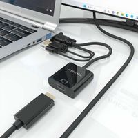 Miniatura 6 de AISENS Cable conversor SVGA Audio a HDMI  SVGA M Jack 3 5 M USB A M HDMI A H  Negro  20cm