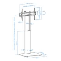 Miniatura 9 de SOPORTE SUELO "MIRROR" PARA PANTALLAS 32"-85"