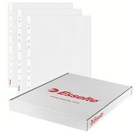 Miniatura 5 de CAJA 100 FUNDAS POLIPROPILENO MULTITALADRO FORMATO A4 80 MICRAS 16 TALADROS TRANSPARENTE ESSELTE 46099