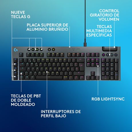 G915 X Wired Gaming KBD BLACK ES - Imagen 7 de 9 G915 X Wired Gaming KBD BLACK ES - Imagen 7 de 9