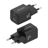 Miniatura 4 de AISENS Cargador Gan 30W  1xUSB C PD3 0 QC4 0  1xUSB A QC3 0  Negro