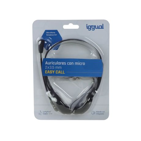 iggual Auriculares con micro 2 x 3.5 mm EASY CALL - Imagen 5 de 5 iggual Auriculares con micro 2 x 3.5 mm EASY CALL - Imagen 5 de 5
