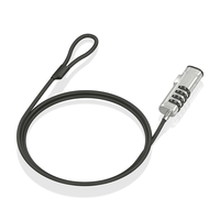 Miniatura 1 de AISENS Cable de Seguridad tipo NANO con cerradura de combinaci  n para ordenador  monitor  port  til 1 5m